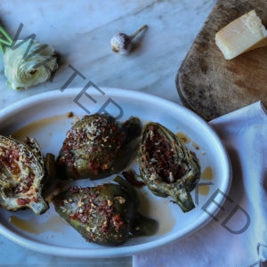 Artichokes with Sun-Dried Tomatoes