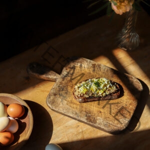 Tuna and Egg on Toast with Chives and Olive Oil